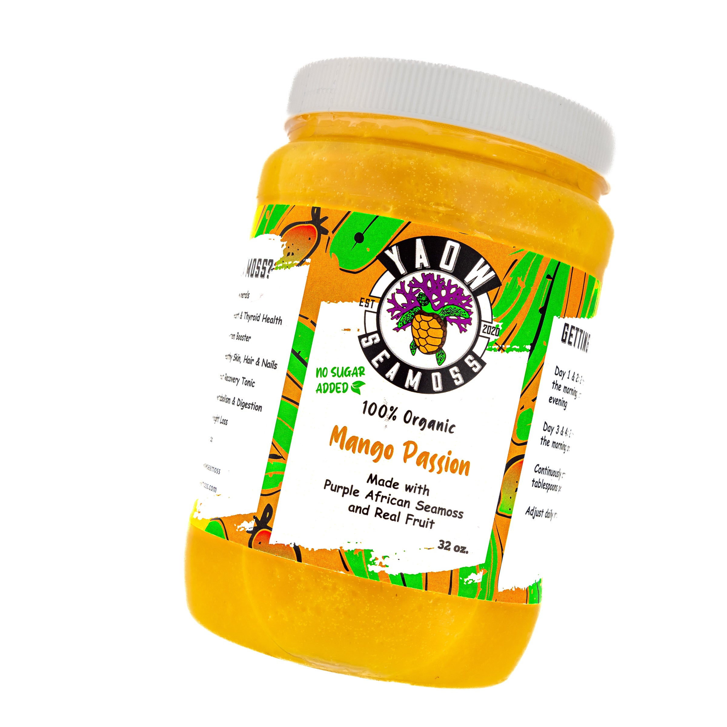 32 oz. Mango Passion Sea Moss Gel | Yaow